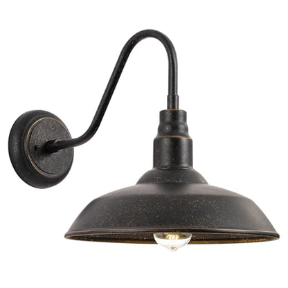 14in Outdoor Gooseneck Barn Light for Farmhouse