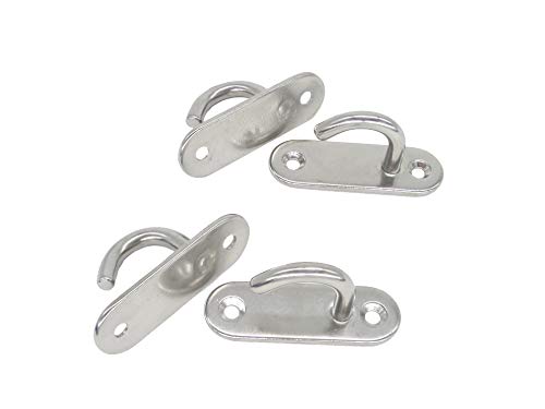 Stainless Steel Ceiling Hooks & Wall Hangers (4 Count)