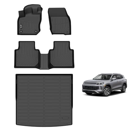 Floor Mats & Cargo Liner Set for 2025 2026 Volkswagen Tiguan All Weather Protection TPE Anti