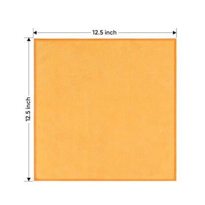 Yellow Microfiber Cleaning Cloths 12 Pack (12 Count)