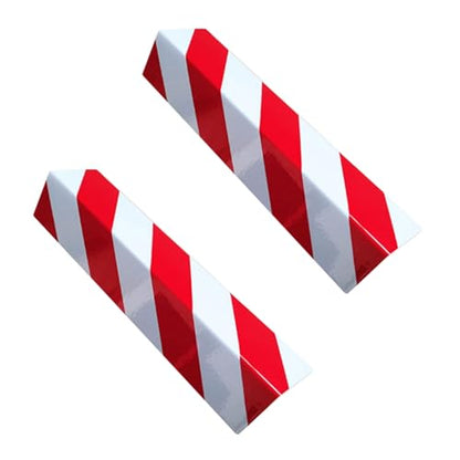 2 Packs 40 * 15 * 1.5cm Garage Wall Protector Foam Wall Corner Guard for Parking Garages Wall Edge Protector with Reflective Safety Stripe