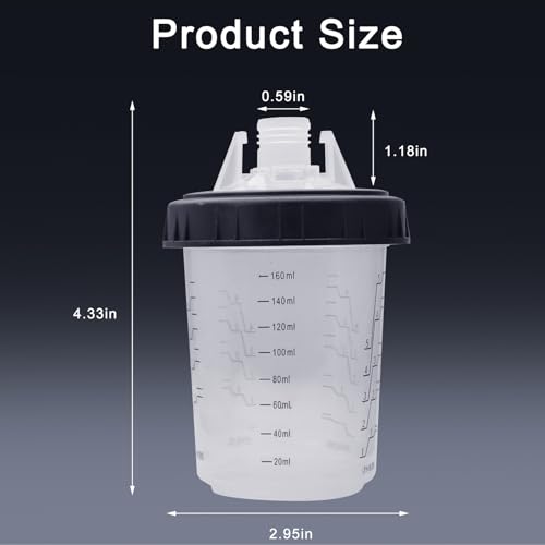 Disposable Paint Sprayer Mixing Cup for Automotive Paint Gun