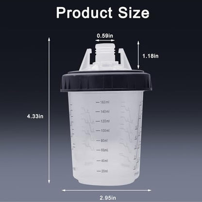 Disposable Paint Sprayer Mixing Cup for Automotive Paint Gun