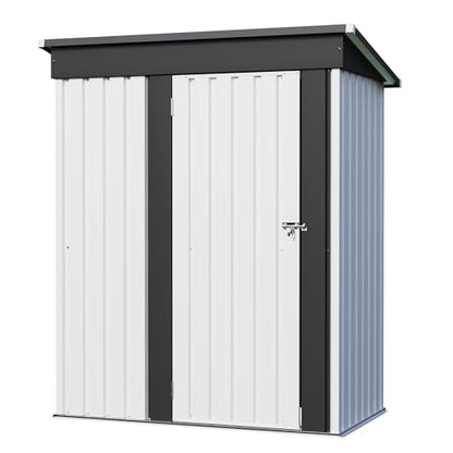 Metal Outdoor Storage Shed 5 x 3 FT Metal Shed with Lockable Door