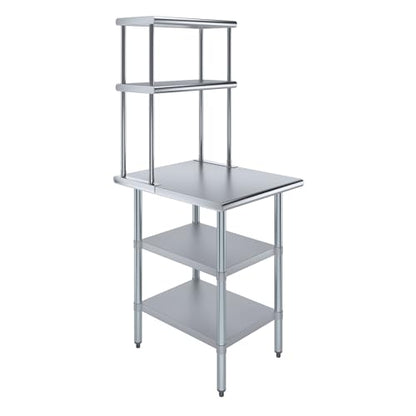 Stainless Steel Work Table with 2 Shelves