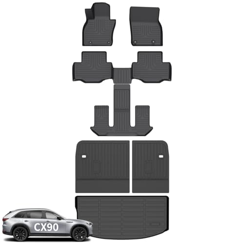 Floor Mats Backseat Cargo Liner for Mazda CX90 2024