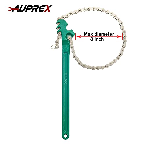 16 Inch Sturdy Adjustable Heavy Duty Ratcheting Chain Oil Filter Wrench Reversible Chain Style Pipe Fitter Wrench With Multi