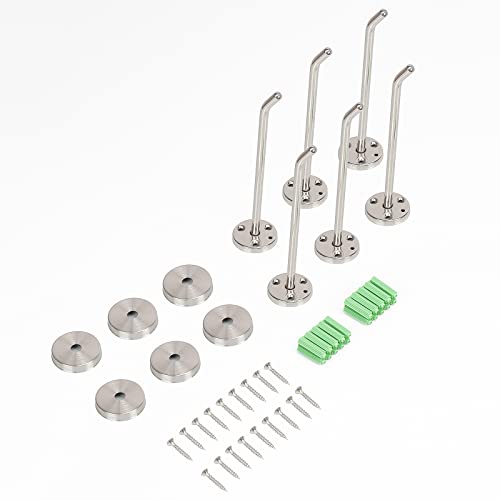 Coat Hooks Wall Mount Hooks for Hanging Hat Hurse Robe (6 Count)