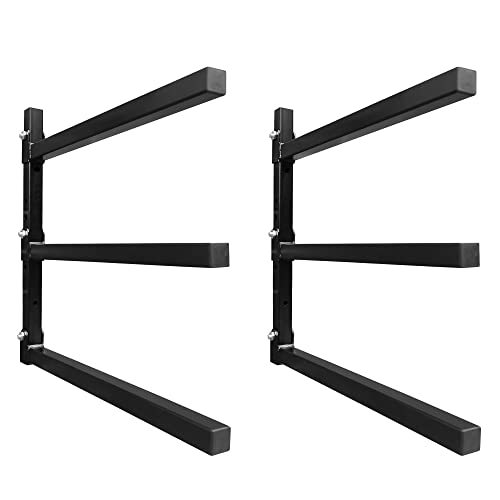 3 Level Foldable Lumber Storage Rack Collapsible Wall Mount Metal