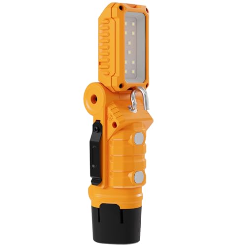 Rechargeable LED Work Light with Magnetic Base & Hanging Hook Mechanic Portable Working Light for Car Repairing