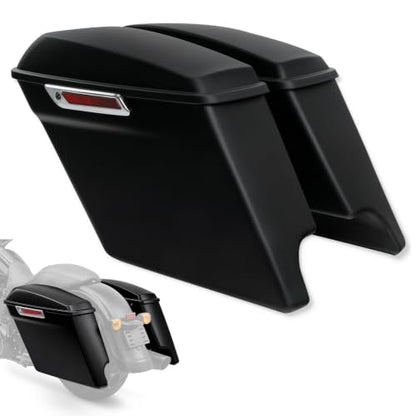 Motorcycle 5" Stretched Saddlebags Fit For Harley Touring 2014 (2 Count)