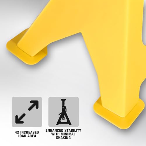 Jack Stands 6 Ton with Double Locking and Large Foot Base for Lifting SUVS