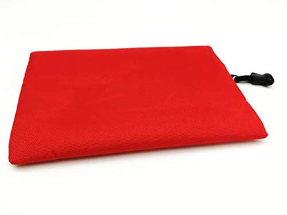 Red Emergency Bag First Aid Small Empty Travel Rescue Pouch First Responder Storage Medicine Pocket Bags for Car Home Office Kitchen Sport Ourdoors Bag Only