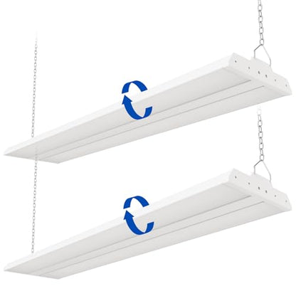 300/240/200W LED Linear High Bay Light, 45000LM Linear Shop Light (2 Count)
