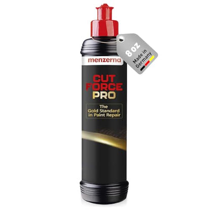 Cut Force Pro Car Polish 8 oz I Premium Polish with Heavy Cut and high Gloss Finish I Buffing & Polishing Compound for Car Maintenance I for Scratches & Sanding Marks I Car Body Repair (8 Ounce)