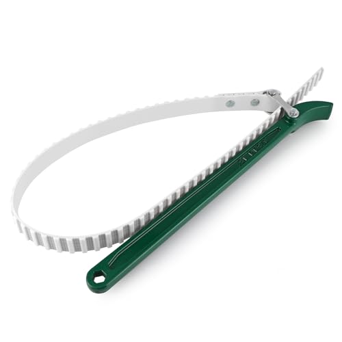15" Belt Strap Wrench with Adjustable 36" Steel Wire Rubber Strap
