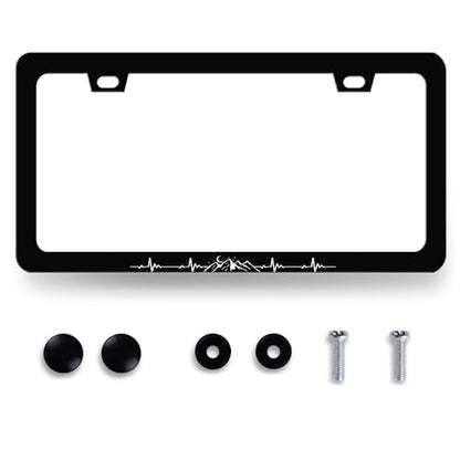 Mountains License Plate Frame Mountain License Holder with 2 Holes