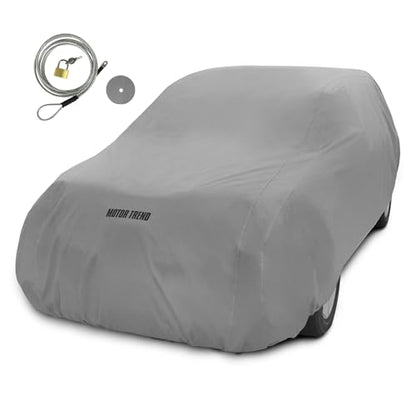 4-Layer 4-Season Auto (Waterproof Outdoor UV Protection for Heavy Duty Use Full Car Cover for Vans, Suvs, Crossovers up to 200")