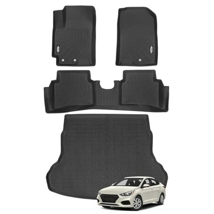 Custom Fit Floor Mats for Hyundai Accent 2018