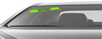 Ez line Vinyl Windshield Stickers 3 Dozen 15 Inch Chartreuse Slogan Dealership Pro Pack for Car Lots (36 Count)