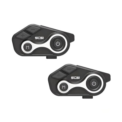 Motorcycle Bluetooth Intercom 1000m 2 Riders Motorbike Helmet Communication System Headset Universal Wireless Interphone (2 Count)