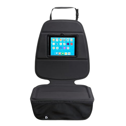 Car Seat Cover with Tablet Holder for Under Baby Car Seats and Toddler Booster Seats