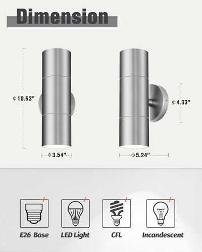 Stainless Steel Outdoor Wall Light