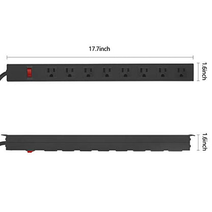HHOSET Heavy Duty Long 8 Outlets