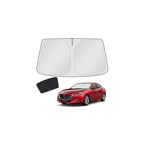 Windshield Sun Shade for Mazda 3 2014 2015 2016 2017 2018 Mazda3 Accessories Hatchback