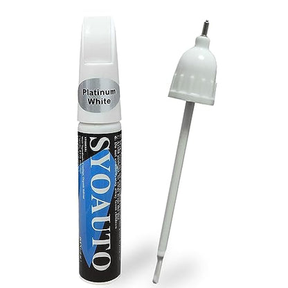 Platinum White Pearl NH883P Touch Up Paint Fit for Honda Cars Auto Touch up Paint Scratch Repair Pen Brush and Tip 2 in 1 Platinum White Pearl NH883P