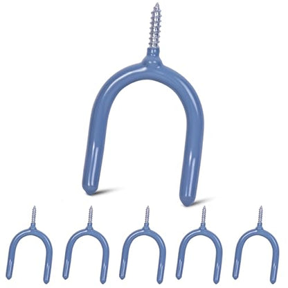 6 Pack Garage Storage System Steel U Hooks with Anti (6 Count)