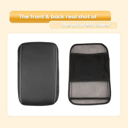 Armrest Cover for 2026 Volvo XC90 Volvo XC90 Accessories Center Console Cover Arm Rest Protector Middle Lid Pad Protector PU Leather