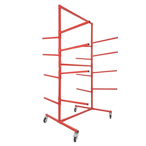 Bumper Adjustable Storage Rack Steel Floor Mobile Bumper Storage