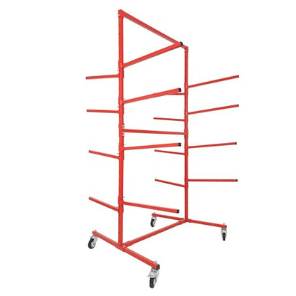 Bumper Adjustable Storage Rack Steel Floor Mobile Bumper Storage