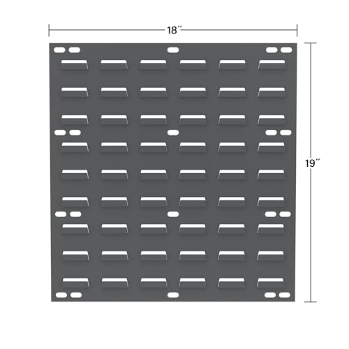 30618 Louvered Steel Wall Mount Panel Garage Organizer for Hanging AkroBin Storage Bins (4 Count)