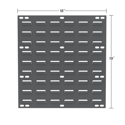 30618 Louvered Steel Wall Mount Panel Garage Organizer for Hanging AkroBin Storage Bins (4 Count)