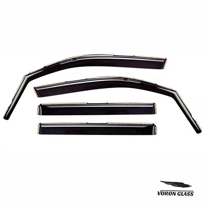 in Channel Extra Durable Rain Guards for Honda Pilot 2016 (4 Count)