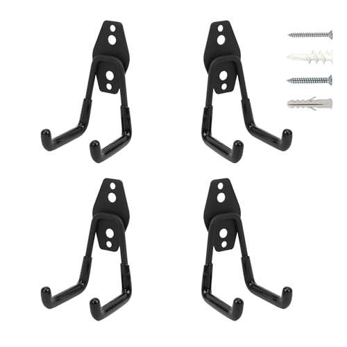 Wall Mount Heavy Duty Garage Hooks (4 Count)