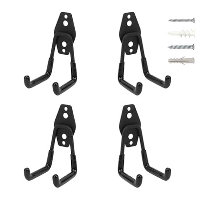 Wall Mount Heavy Duty Garage Hooks (4 Count)
