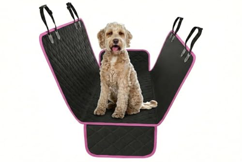 Pink Standard Dog Car Hammock Back Seat Cover