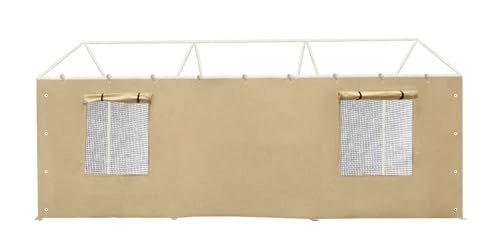 10 * 20 FT Carport Sidewall kit Panel Set of 4 with Mesh Windows and Double Head Zippers (4 Count)