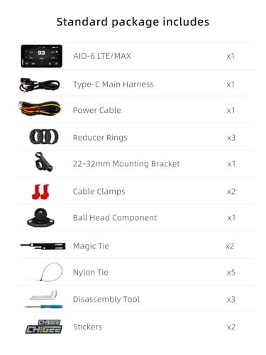 AIO 6 MAX Motorcycle Carplay Android Auto GPS Navigation System