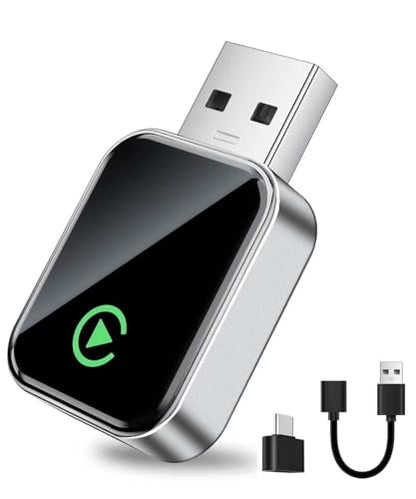 Wireless CarPlay Adapter for Apple iPhone iOS 10+ & Cars from 2015+