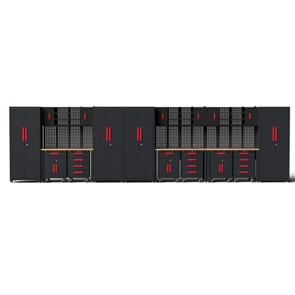 20Pcs Garage Cabinet Storage Systemwith Metal Cabinet