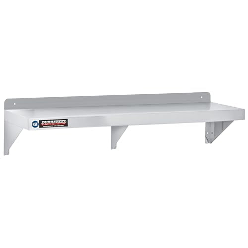Stainless Steel Wall Mount Shelf 60" Wide x 14" Deep Commercial Grade