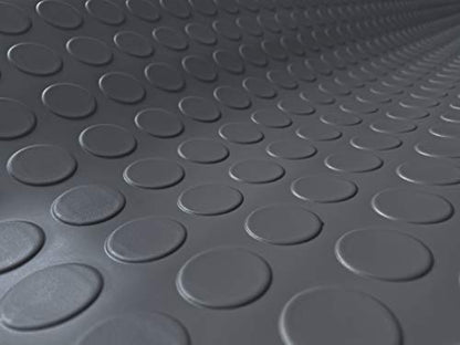 Large Coin Pattern Vinyl Garage Floor Protector Mat
