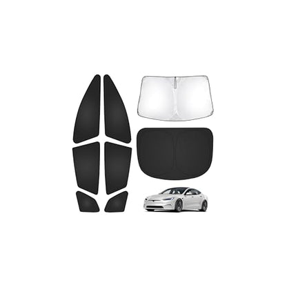 Windshield Sun Shade for Tesla Model S Plaid 2021 (8 Count)