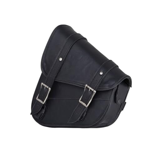 Premium Naked Leather Swing Arm Bag For Motorcycle Left Side Solo Bags Saddle Bags For Softails Choppers