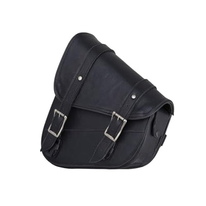 Premium Naked Leather Swing Arm Bag For Motorcycle Left Side Solo Bags Saddle Bags For Softails Choppers