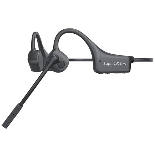 Bluetooth Headphones with Mic Open Ear Headphones Bluetooth 5.2 Headset with Dual CVC8.0 and ENC Noise